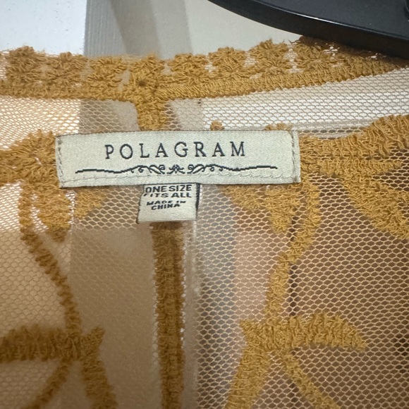 Polagram Mustard Lace Overlay - Picture 2 of 3